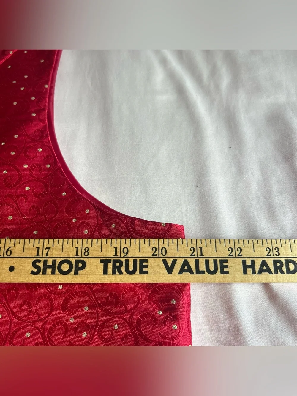 Daniel Ellissa Red Paisley Vest – Size Small